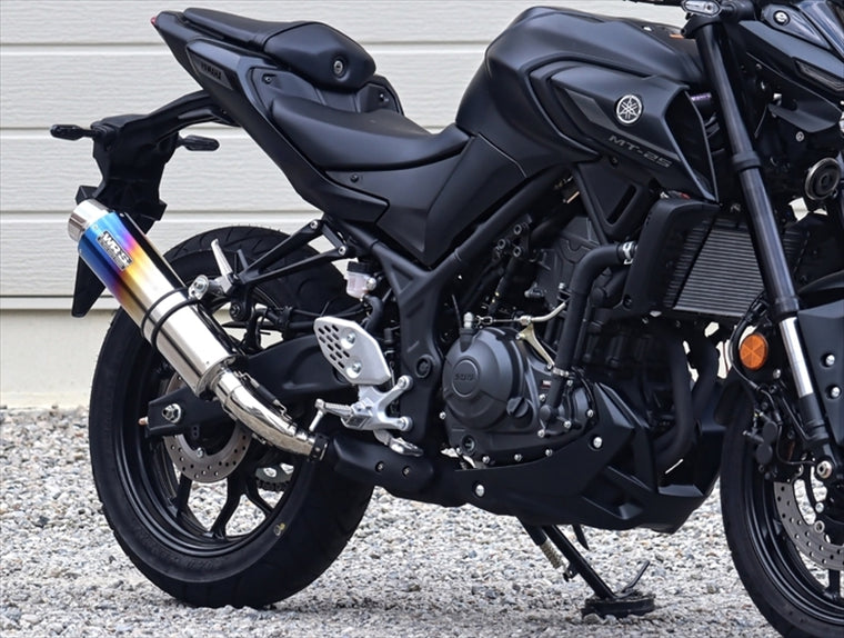ダブルアールズ｜スリップオン ラウンド・焼き色チタンサイレンサー YZF-R25/MT-25 25- (8BK-RG84J)｜BK2280JM
