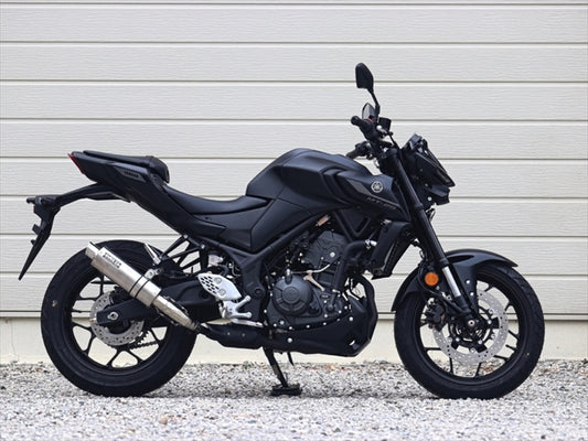ダブルアールズ｜スリップオン Vショートチタンオーバルソリッドタイプ YZF-R25/MT-25 25-(8BK-RG84J)｜NV2280JM