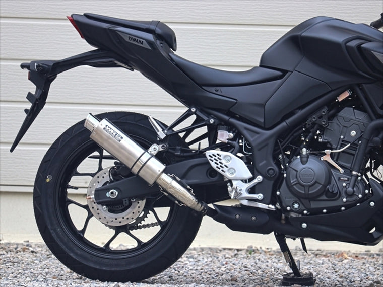 ダブルアールズ｜スリップオン Vショートチタンオーバルソリッドタイプ YZF-R25/MT-25 25-(8BK-RG84J)｜NV2280JM
