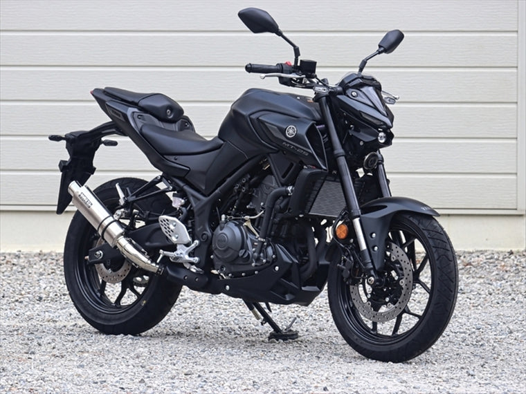 ダブルアールズ｜スリップオン Vショートチタンオーバルソリッドタイプ YZF-R25/MT-25 25-(8BK-RG84J)｜NV2280JM