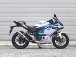 WR'S(ダブルアールズ)｜スリップオン SS-OVAL ソリッドチタンタイプ YZF-R3/MT-03 8BL-RH25J 25-｜SK2320JM