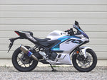 WR'S(ダブルアールズ)｜スリップオン SS-OVAL 焼き色チタンタイプ YZF-R3/MT-03 8BL-RH25J 25-｜SB2320JM