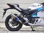 WR'S(ダブルアールズ)｜スリップオン SS-OVAL 焼き色チタンタイプ YZF-R3/MT-03 8BL-RH25J 25-｜SB2320JM