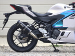 WR'S(ダブルアールズ)｜スリップオン SS-OVAL F-BLACK TITAN YZF-R3/MT-03 8BL-RH25J 25-｜SF2320JM