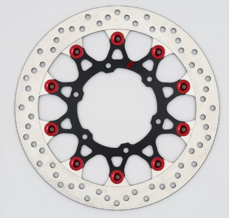 【サンスター ブレーキ】サンスター プレミアムR ホール 5.0 （φ320）ピン:レッド LLA10W-RD