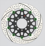 SUNSTAR BRAKE(サンスター ブレーキ)｜プレミアムR スリット＆ホール L φ310 CB1300SF 00-02 ピン:グリーン｜EM222WL-GR