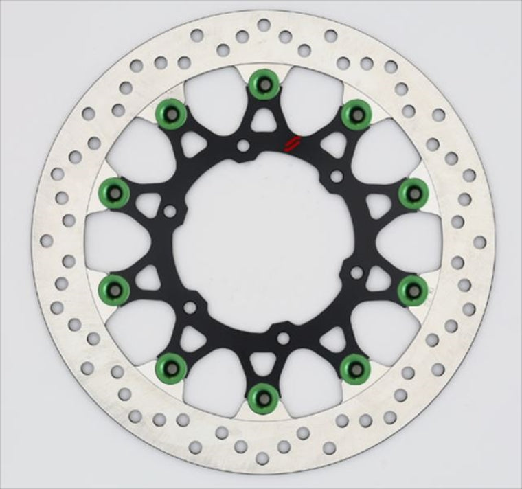 【サンスター ブレーキ】サンスター プレミアムR ホール 5.0 （φ320）ピン:グリーン LLA10W-GR