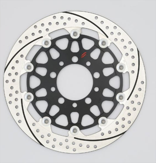 SUNSTAR BRAKE(サンスター ブレーキ)｜プレミアムR スリット＆ホール R φ310 CB1300SF 00-02 ピン:シルバー｜EM222WR-SV