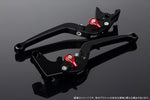 【エスエスケイ スピードラ】アジャストレバー スタンダード可倒式 Mブラック/Mレッド Monkey125 GROM/MSX125 13-16 CBR250R MC41 LVAM003BK-RD