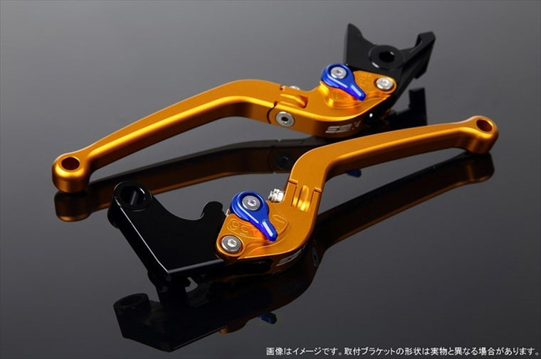 【エスエスケイ スピードラ】アジャストレバー スタンダード可倒式 Mゴールド/Mブルー Monkey125 GROM/MSX125 13-16 CBR250R MC41 LVAM003GD-BE