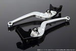 エスエスケイ スピードラ｜アジャストレバー スタンダード可倒式 Mシルバー/Mブラック FZ1フェザー 06-14 XJ6ディバージョン 09-｜LVAM038SR-BK