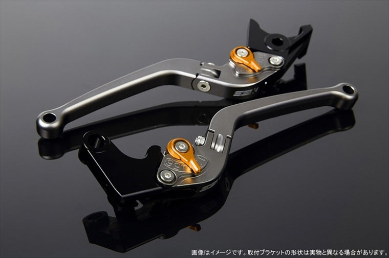 【エスエスケイ スピードラ】アジャストレバー スタンダード可倒式 Mチタン/Mゴールド MT-01 04-09 VMAX1700 09-13 LVAM043TM-GD