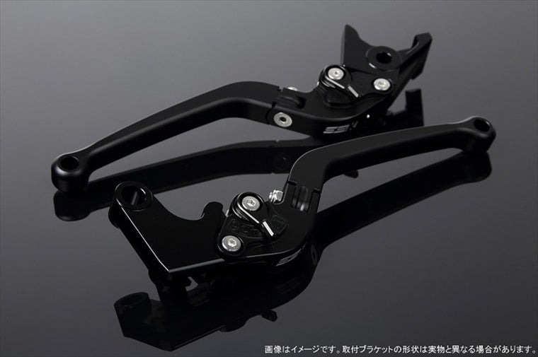【エスエスケイ スピードラ】アジャストレバー スタンダード可倒式 Mブラック/Mブラック GSX1300R隼 08-18 LVAM054BK-BK