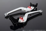【エスエスケイ スピードラ】アジャストレバー スタンダード可倒式 Mシルバー/Mレッド GSX1300R隼 08-18 LVAM054SR-RD