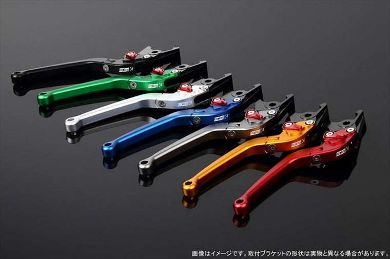 【エスエスケイ スピードラ】アジャストレバー スタンダード可倒式 Mシルバー/Mレッド GSX1300R隼 08-18 LVAM054SR-RD