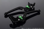 【エスエスケイ スピードラ】アジャストレバー スタンダード可倒式 Mブラック/Mグリーン 125/200/250/390DUKE LVAM075BK-GN