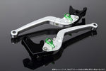 【エスエスケイ スピードラ】アジャストレバー スタンダード可倒式 Mシルバー/Mグリーン 125/200/250/390DUKE LVAM075SR-GN