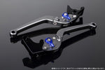 【エスエスケイ スピードラ】アジャストレバー スタンダード可倒式 Mチタン/Mブルー 125/200/250/390DUKE LVAM075TM-BE