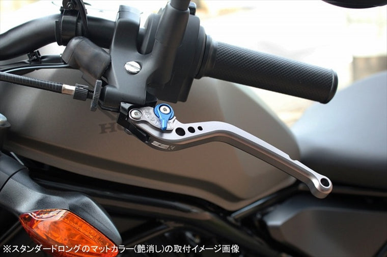 【エスエスケイ スピードラ】アジャストレバー スタンダード ロング  Mシルバー/Mグリーン CB400SF Revo/CB400SB NC42 ABS車 2013まで LVBM013SR-GN