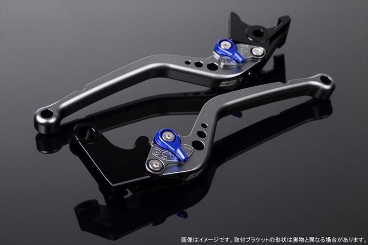【エスエスケイ スピードラ】アジャストレバー スタンダード ロング  Mチタン/Mブルー CB400SF Revo/CB400SB NC42 ABS車 2013まで LVBM013TM-BE