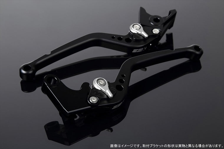 【エスエスケイ スピードラ】アジャストレバー スタンダード ロング Mブラック/Mシルバー バリオス/2 ZEPHYR400 ZEPχ LVBM020BK-SR