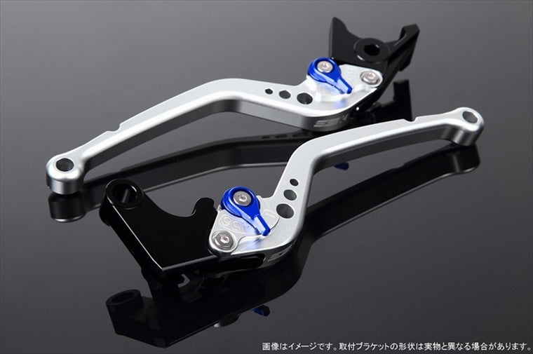 【エスエスケイ スピードラ】アジャストレバー スタンダード ロング Mシルバー/Mブルー バリオス/2 ZEPHYR400 ZEPχ LVBM020SR-BE
