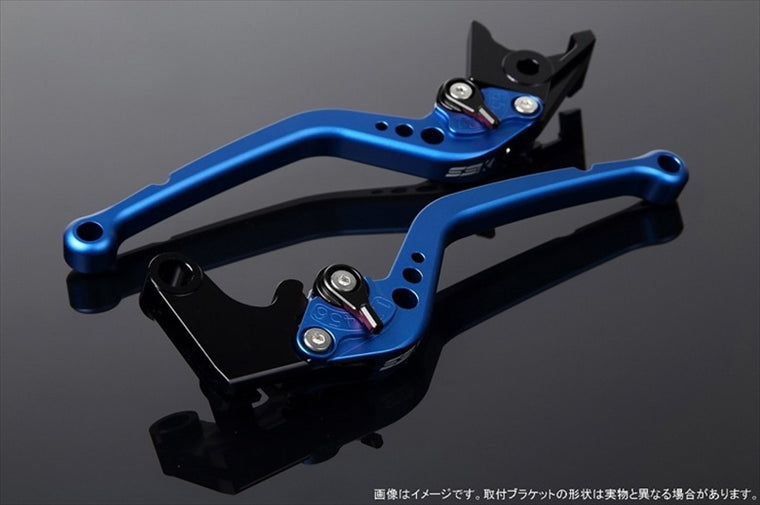 【エスエスケイ スピードラ】アジャストレバー スタンダード ロング Mブルー/Mブラック バリオス/2 ZEPHYR400 ZEPχ LVBM020BE-BK
