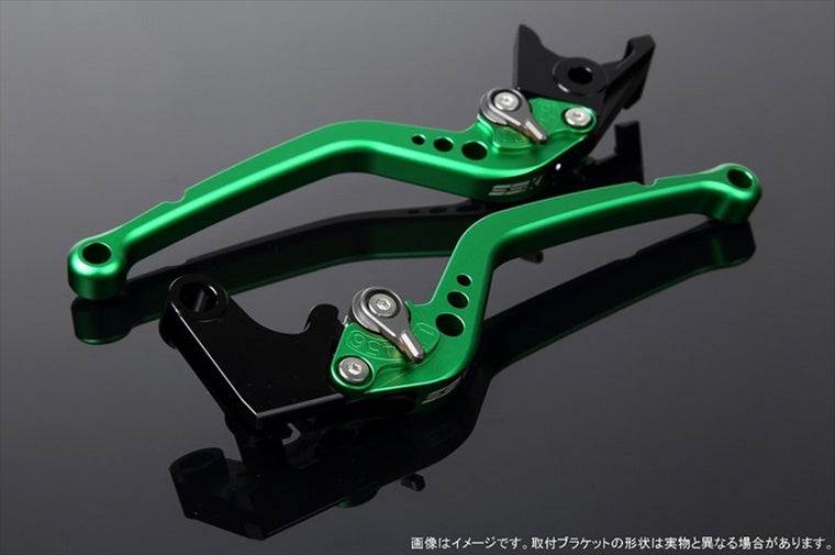 【エスエスケイ スピードラ】アジャストレバー スタンダード ロング Mグリーン/Mチタン バリオス/2 ZEPHYR400 ZEPχ LVBM020GN-TM
