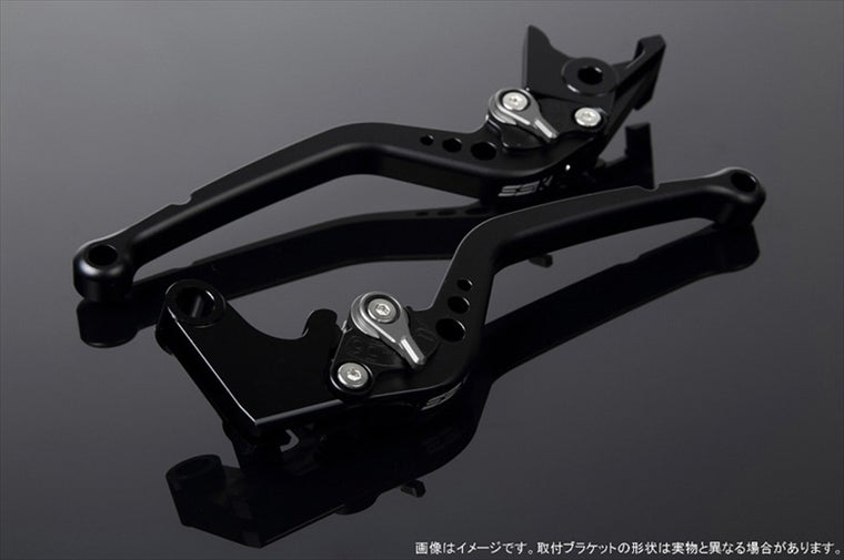 エスエスケイ スピードラ｜アジャストレバー スタンダード ロング Mブラック/Mチタン NINJA H2/H2R 1299 Panigale/S/R 15-18｜LVBM029BK-TM