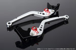 エスエスケイ スピードラ｜アジャストレバー スタンダード ロング Mシルバー/Mレッド NINJA H2/H2R 1299 Panigale/S/R 15-18｜LVBM029SR-RD