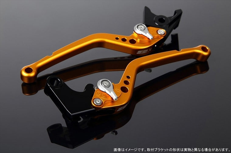 エスエスケイ スピードラ｜アジャストレバー スタンダード ロング Mゴールド/Mシルバー NINJA H2/H2R 1299 Panigale/S/R 15-18｜LVBM029GD-SR