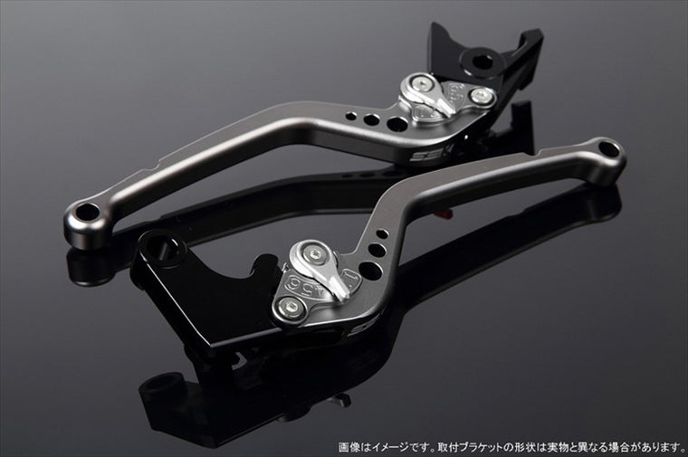 エスエスケイ スピードラ｜アジャストレバー スタンダード ロング Mチタン/Mシルバー NINJA H2/H2R 1299 Panigale/S/R 15-18｜LVBM029TM-SR