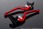 エスエスケイ スピードラ｜アジャストレバー スタンダード ロング Mレッド/Mシルバー NINJA H2/H2R 1299 Panigale/S/R 15-18｜LVBM029RD-SR
