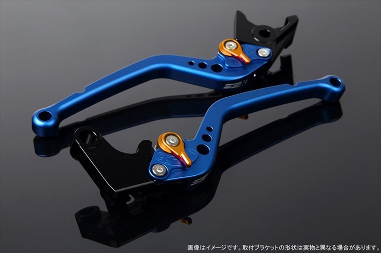 【エスエスケイ スピードラ】アジャストレバー スタンダード ロング Mブルー/Mゴールド MAJESTY250(SG20J)-11/GRANDMAJESTY250(SG15J) LVBM035BE-GD