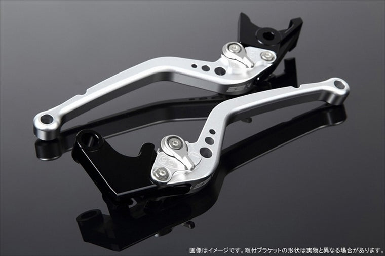 エスエスケイ スピードラ｜アジャストレバー スタンダード ロング Mシルバー/Mシルバー GSX250R Vストローム250｜LVBM048SR-SR