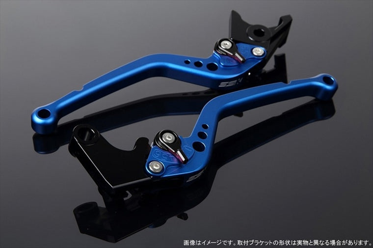 エスエスケイ スピードラ｜アジャストレバー スタンダード ロング Mブルー/Mブラック GSX250R Vストローム250｜LVBM048BE-BK