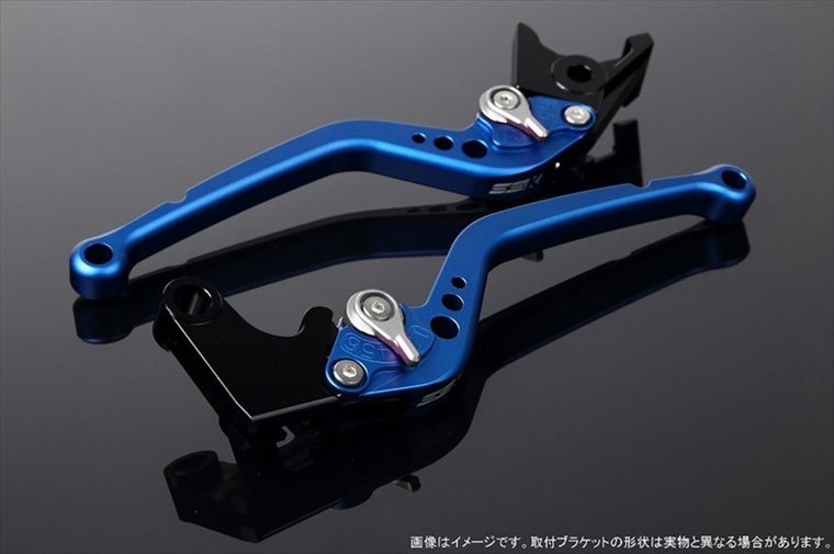 エスエスケイ スピードラ｜アジャストレバー スタンダード ロング Mブルー/Mシルバー GSX250R Vストローム250｜LVBM048BE-SR