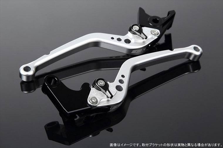 エスエスケイ スピードラ｜アジャストレバー スタンダード ロング Mシルバー/Mブラック GSX-R600/-R750 04-05｜LVBM050SR-BK