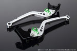 エスエスケイ スピードラ｜アジャストレバー スタンダード ロング Mシルバー/Mグリーン GSX-R600/-R750 04-05｜LVBM050SR-GN