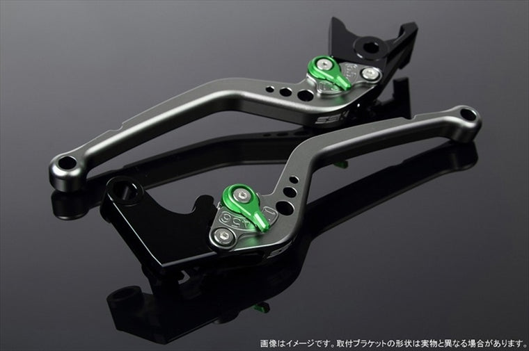エスエスケイ スピードラ｜アジャストレバー スタンダード ロング Mチタン/Mグリーン GSX-R600/-R750 04-05｜LVBM050TM-GN