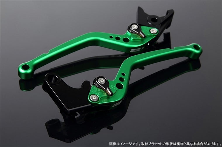 エスエスケイ スピードラ｜アジャストレバー スタンダード ロング Mグリーン/Mブラック GSX-R600/-R750 04-05｜LVBM050GN-BK