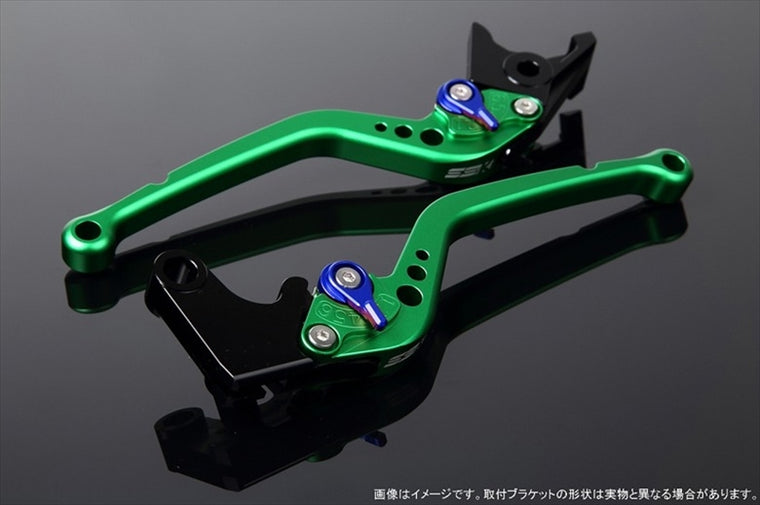 エスエスケイ スピードラ｜アジャストレバー スタンダード ロング Mグリーン/Mブルー GSX-R600/-R750 04-05｜LVBM050GN-BE