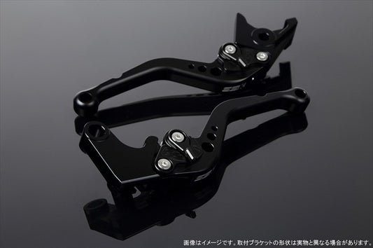 【エスエスケイ スピードラ】アジャストレバー スタンダード ショート  Mブラック/Mブラック NINJA1000 17-18/Z900RS LVCM028BK-BK