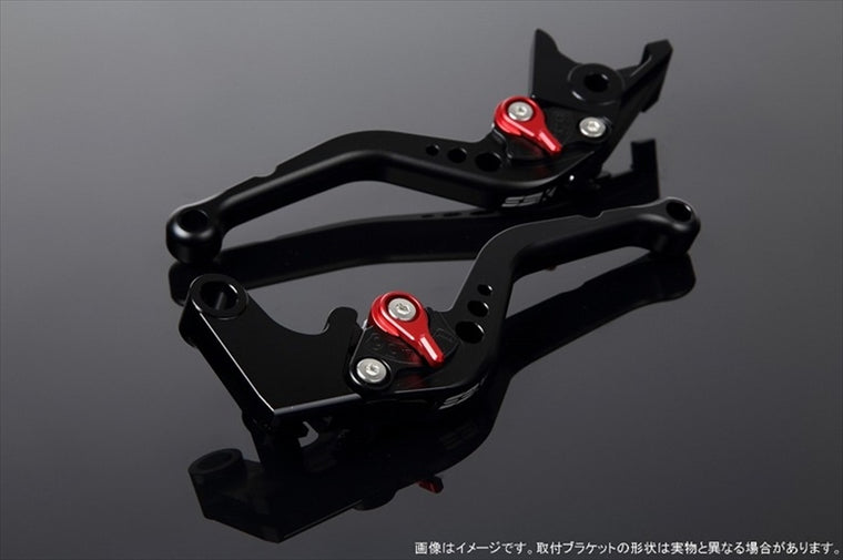 【エスエスケイ スピードラ】アジャストレバー スタンダード ショート  Mブラック/Mレッド NINJA1000 17-18/Z900RS LVCM028BK-RD