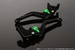 【エスエスケイ スピードラ】アジャストレバー スタンダード ショート  Mブラック/Mグリーン NINJA1000 17-18/Z900RS LVCM028BK-GN