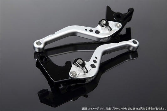 【エスエスケイ スピードラ】アジャストレバー スタンダード ショート  Mシルバー/Mブラック NINJA1000 17-18/Z900RS LVCM028SR-BK