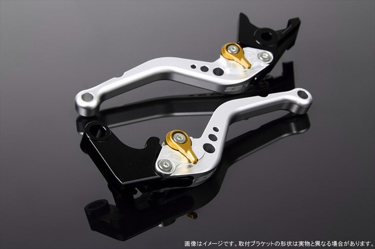 【エスエスケイ スピードラ】アジャストレバー スタンダード ショート  Mシルバー/Mゴールド NINJA1000 17-18/Z900RS LVCM028SR-GD