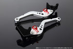 【エスエスケイ スピードラ】アジャストレバー スタンダード ショート  Mシルバー/Mレッド NINJA1000 17-18/Z900RS LVCM028SR-RD