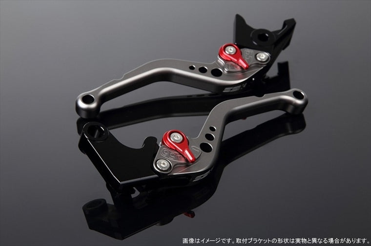【エスエスケイ スピードラ】アジャストレバー スタンダード ショート  Mチタン/Mレッド NINJA1000 17-18/Z900RS LVCM028TM-RD