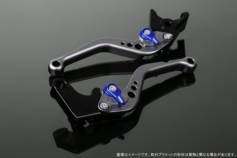 【エスエスケイ スピードラ】アジャストレバー スタンダード ショート  Mチタン/Mブルー NINJA1000 17-18/Z900RS LVCM028TM-BE